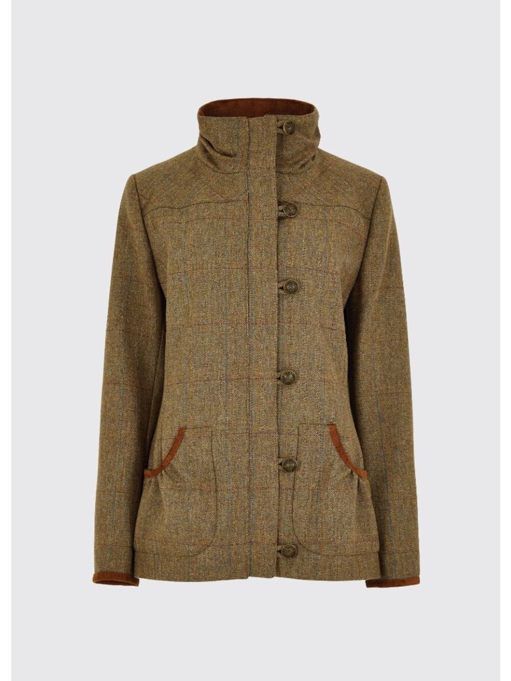 Dubarry Bracken Tweed Wool Coat- Burren US8 UK12 Excellent Condition